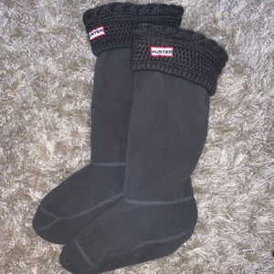 Hunter Original Cable Cuff Tall Boot Socks
